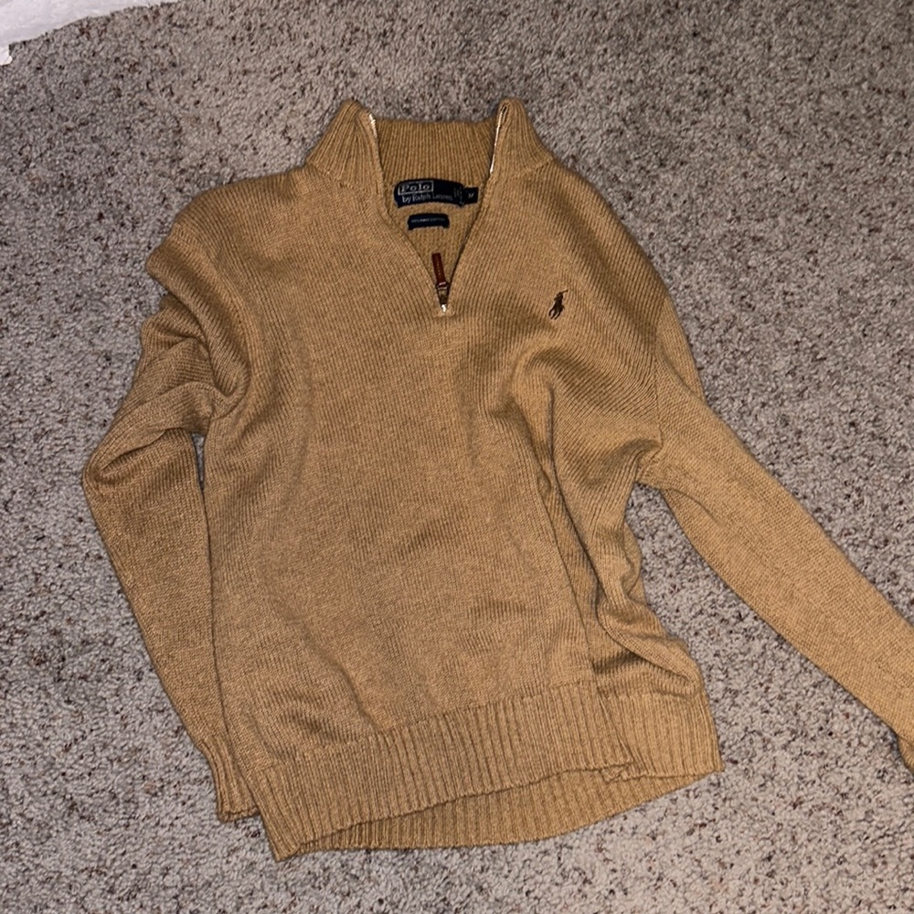 100% Pima cotton Ralph Lauren quarter zip!